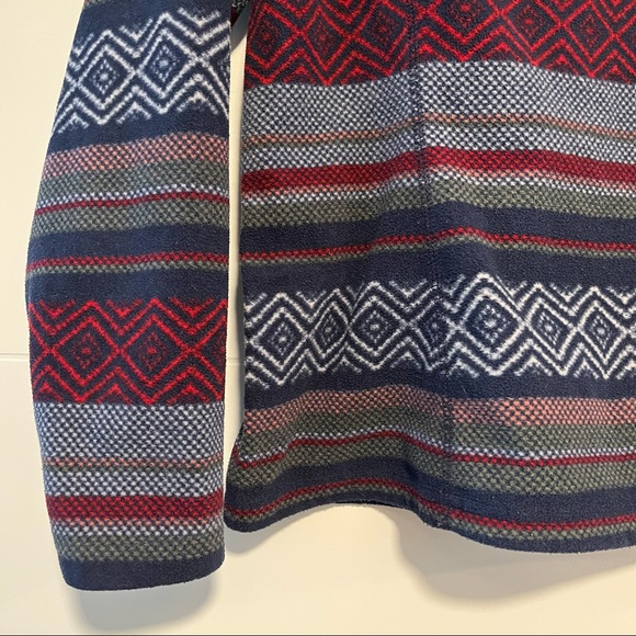 Eddie Bauer | Patterned Fleece Quarter-Zip Jacket - Picture 5 of 14